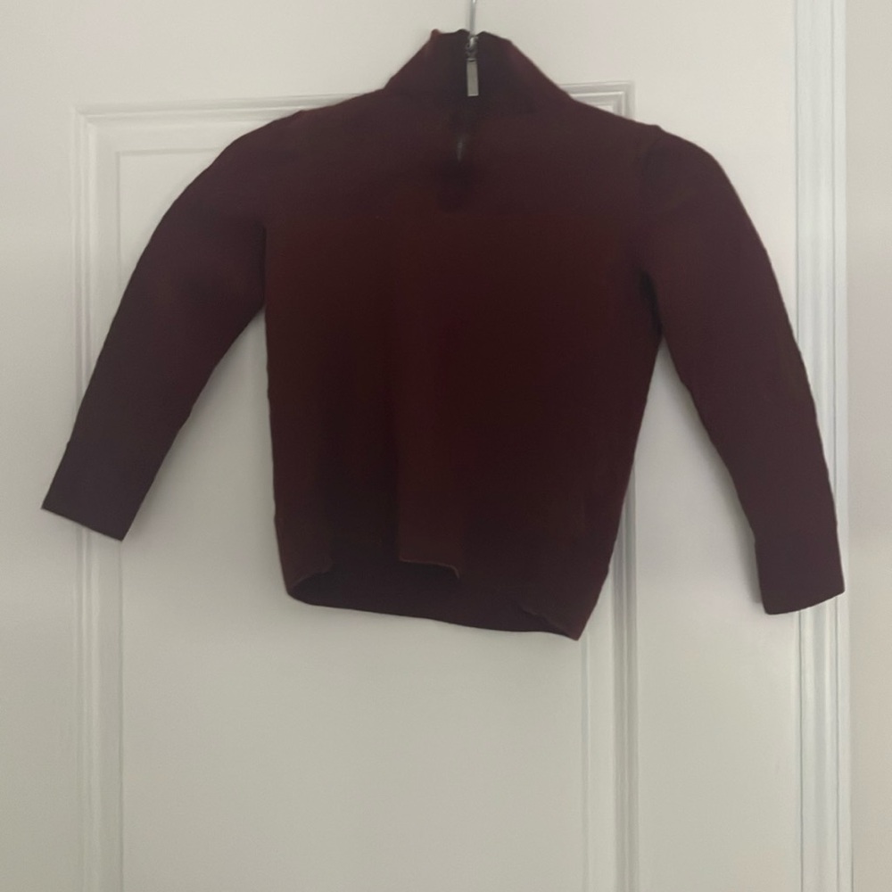 artefact Red Cowl Neck Sweater with Turtleneck Design size M